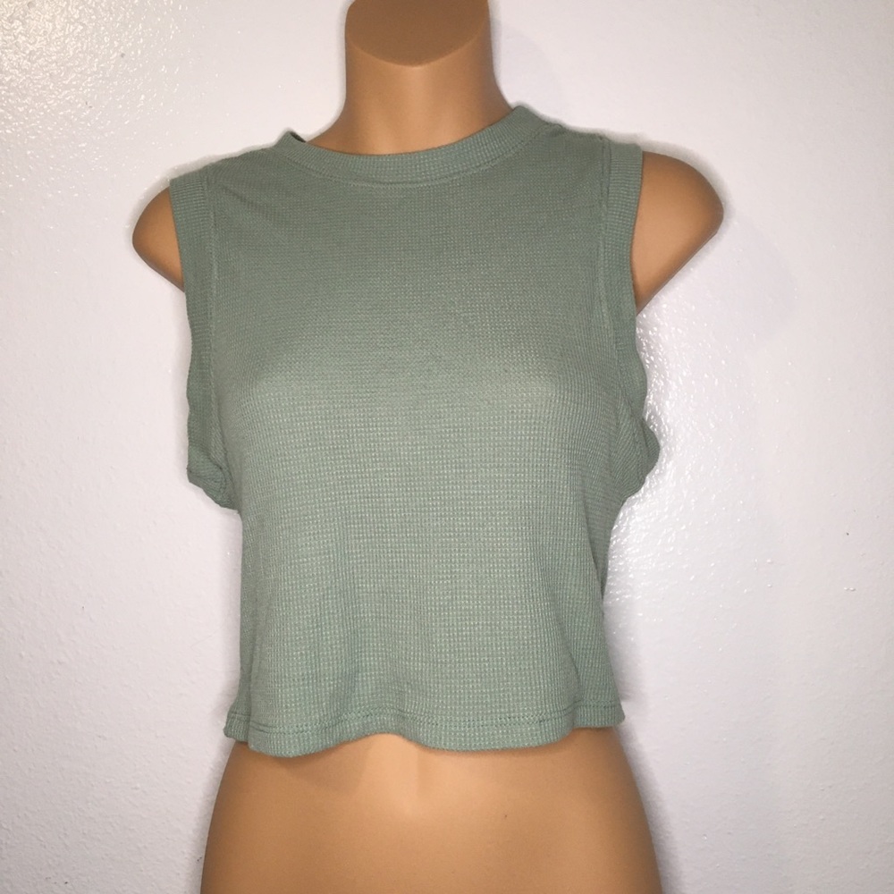 Olive crop top